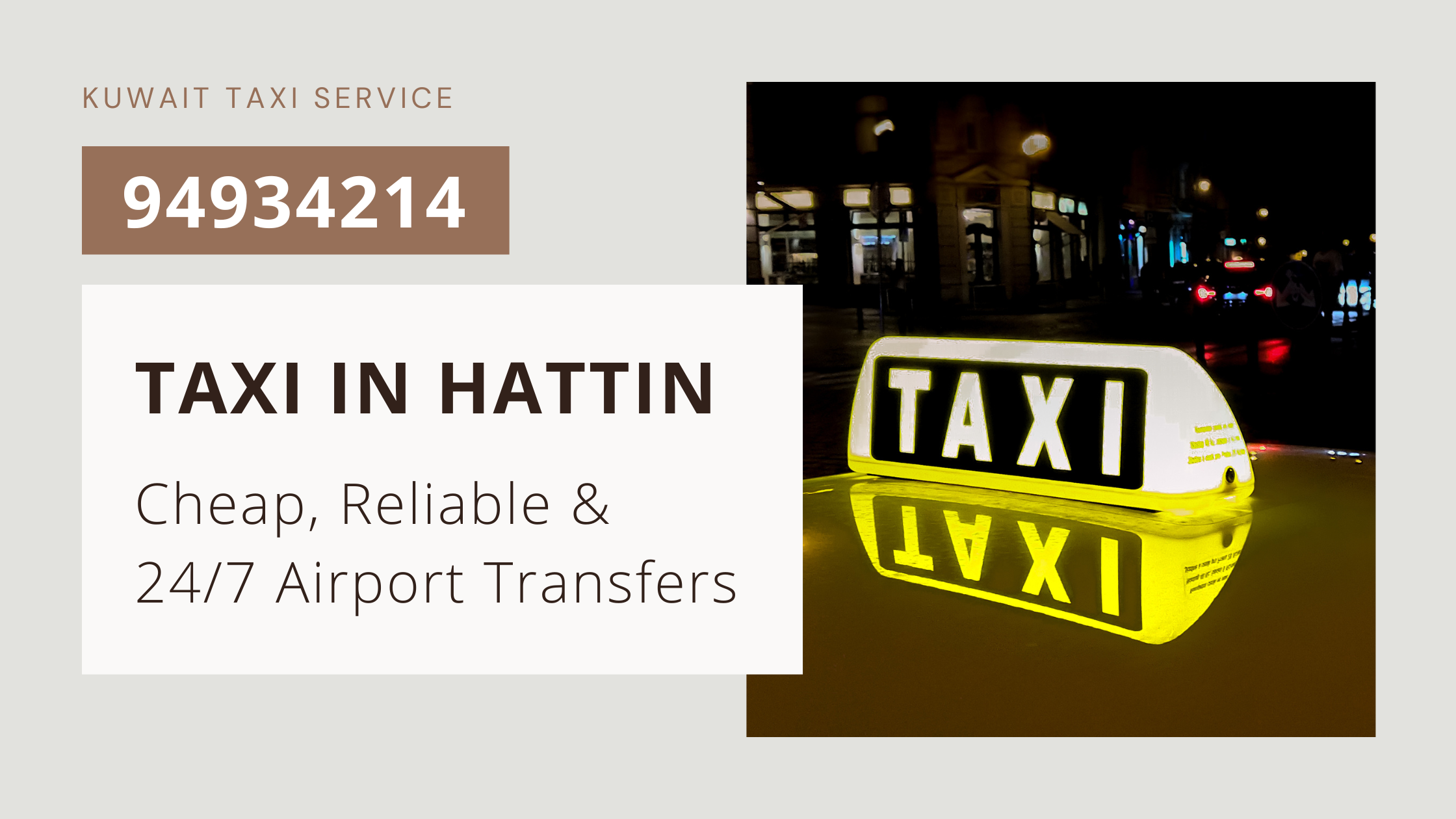Taxi in Hattin