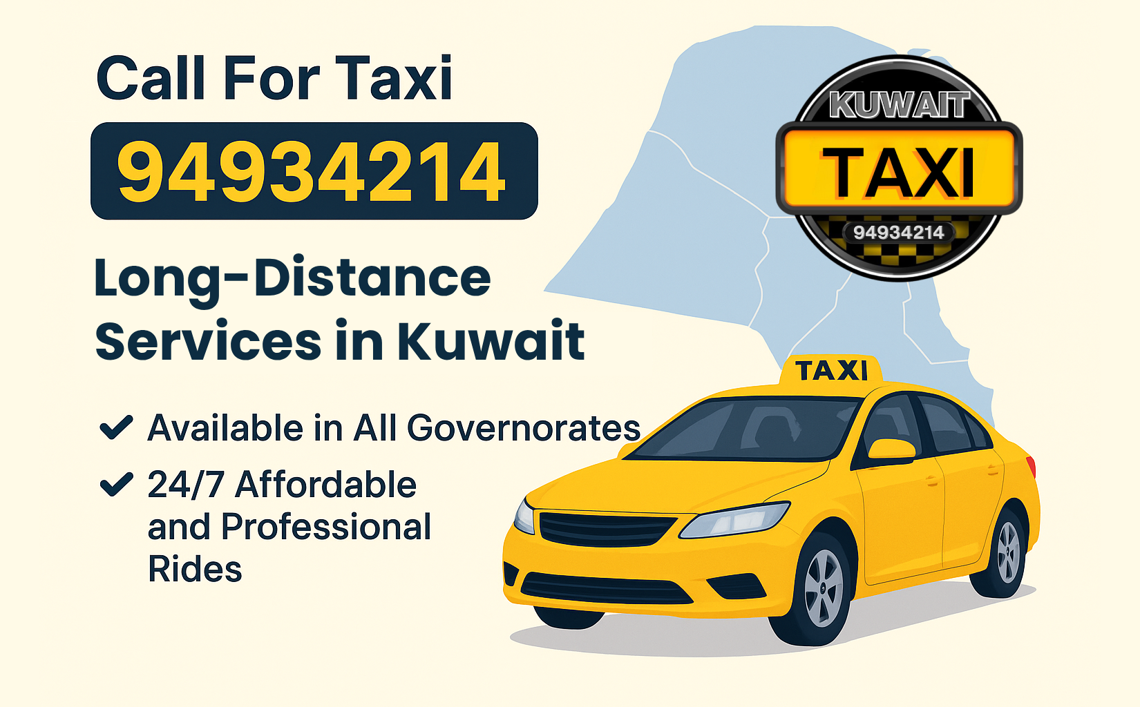 Long-Distance Travel Taxi Kuwait