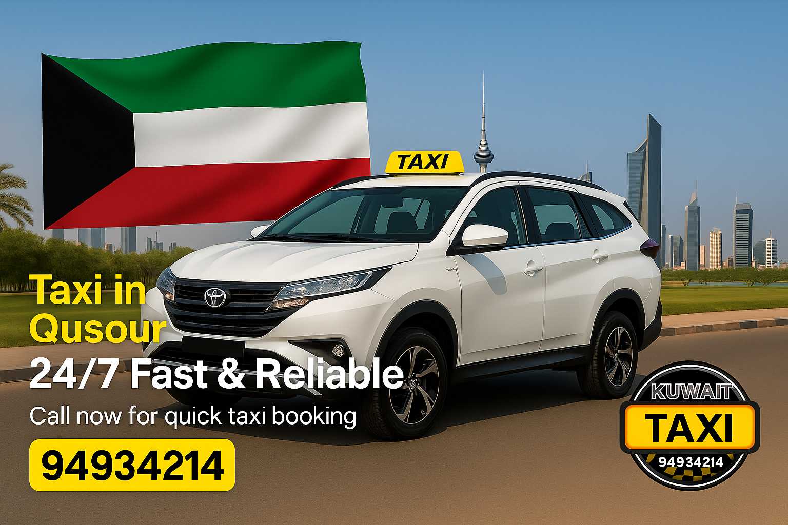 Taxi in Qusour | 24/7 Fast & Reliable Kuwait Taxi Service